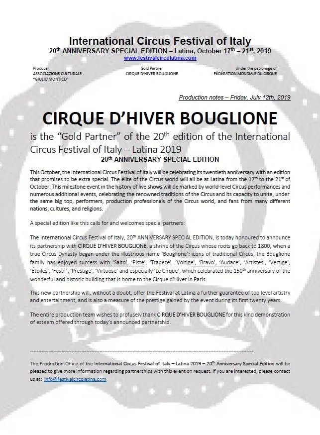 Bouglione Gold PArtner