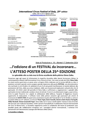 …l’edizione di un FESTIVAL da incoronare… L’ATTESO POSTER DELLA 25^ EDIZIONE – foto 2