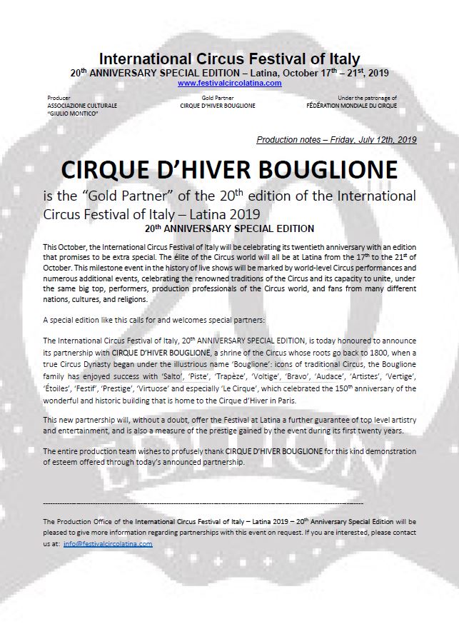 Bouglione Gold PArtner
